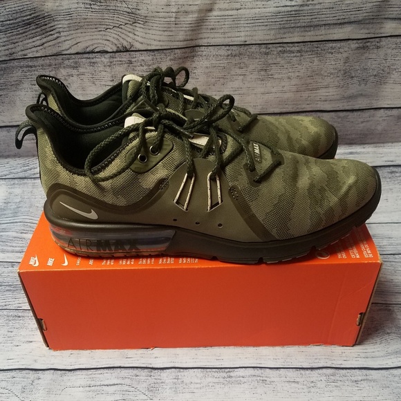 🚫SOLD🚫NIKE AIR MAX SEQUENT 3 PRM CAMO *OPEN BOX* - Picture 2 of 7